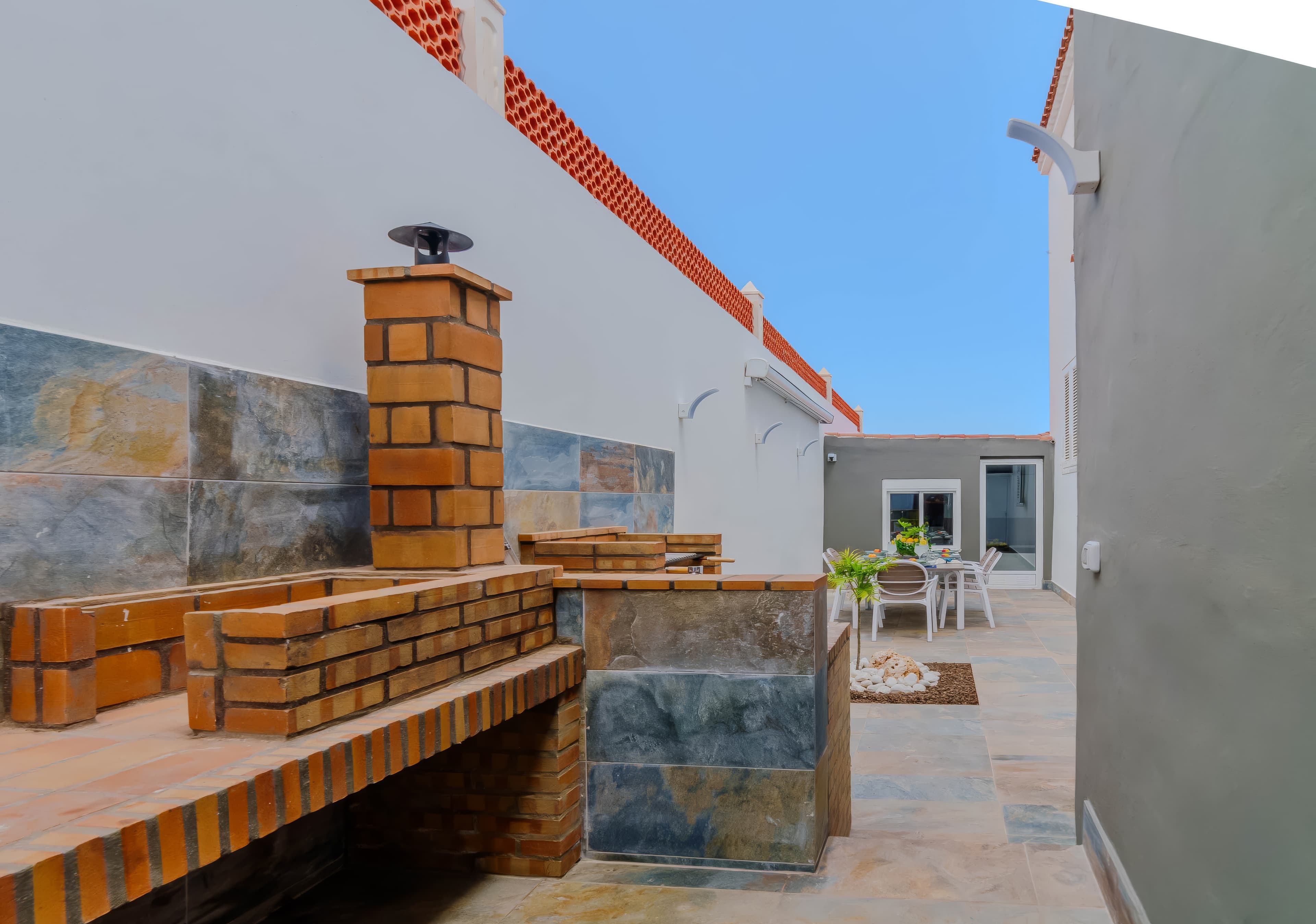 Quiet residential coastline of Costa del Silencio, Tenerife south